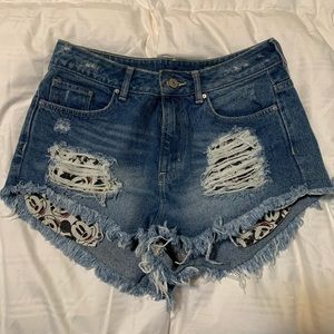 Disney Mickey high waisted shorts